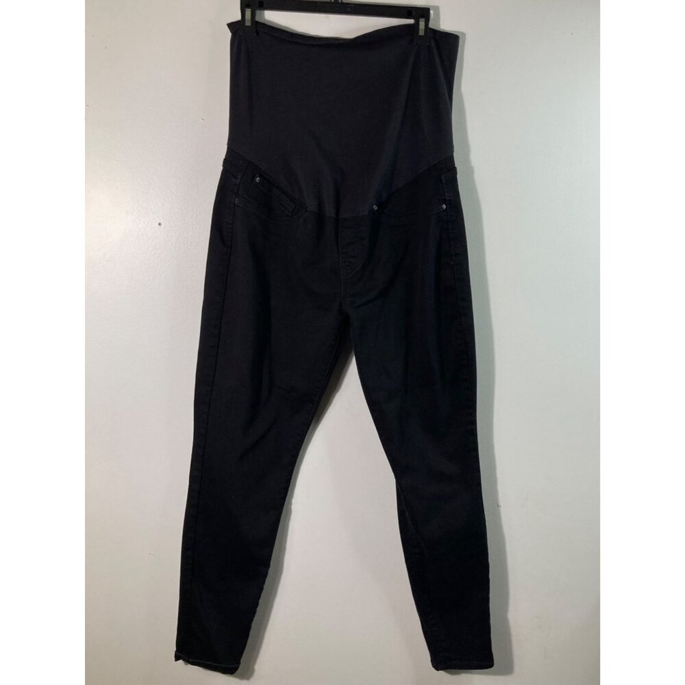 Womens Levis Gold Maternity Skinny Jeans Black XL Cotton‎ Polyester Elastane